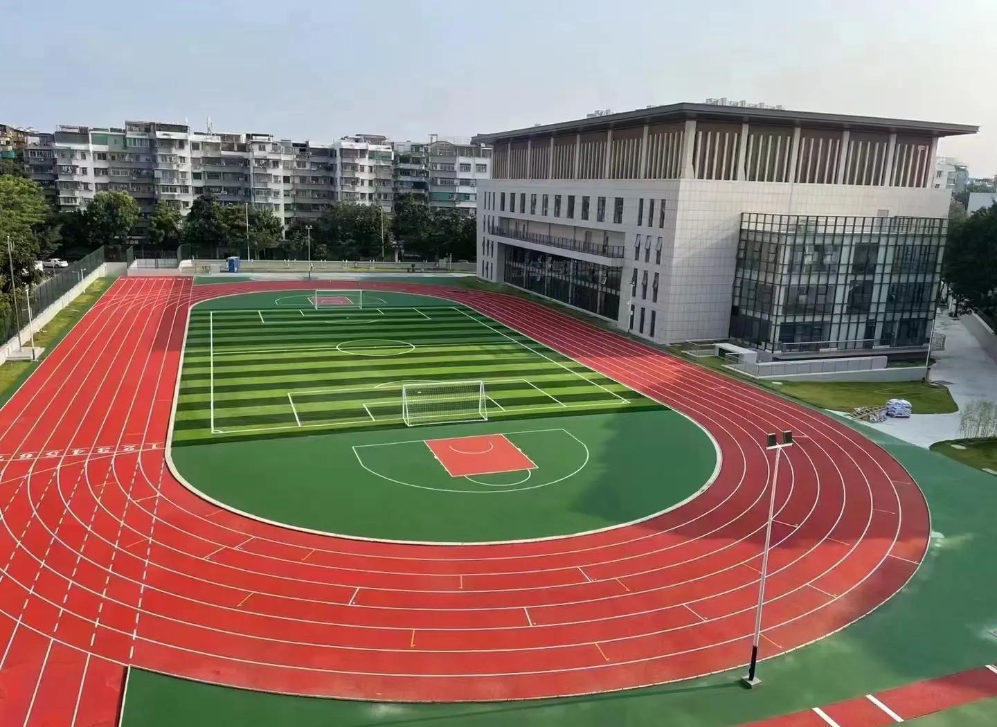 梧州市硅PU材料塑胶篮球场 - 方案